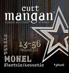 Curt Mangan 13-56 Monel Electric /Acoustic Guitar Strings - Guitar Gear Pro
