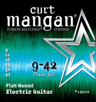 Curt Mangan 9-42 Flatwound Electric Guitar Strings - Guitar Gear Pro