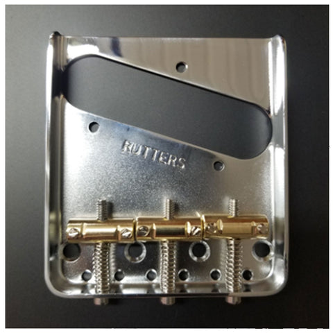 Rutters Vintage Stamped Bridge - Nickel Plate - Guitar Gear Pro