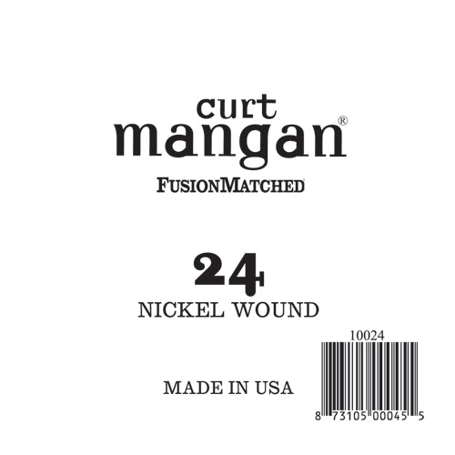 Curt Mangan 24 Nickel Wound Ball End Single String - Guitar Gear Pro