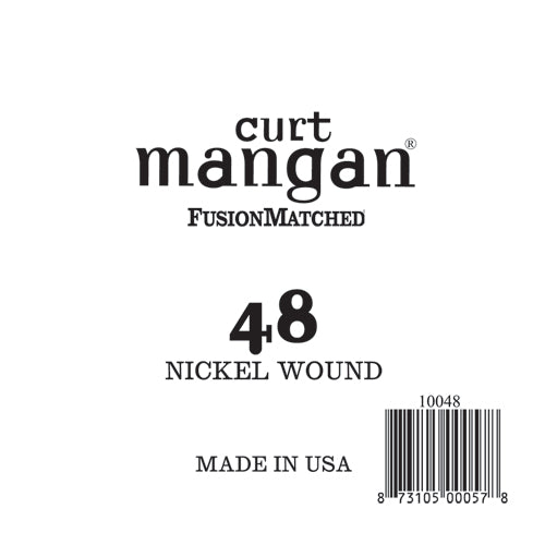 Curt Mangan 48 Nickel Wound Ball End Single String - Guitar Gear Pro