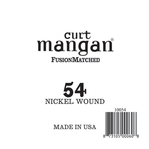 Curt Mangan 54 Nickel Wound Ball End Single String - Guitar Gear Pro