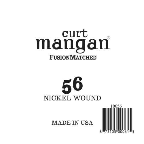 Curt Mangan 56 Nickel Wound Ball End Single String - Guitar Gear Pro