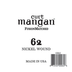 Curt Mangan 62 Nickel Wound Ball End Single String - Guitar Gear Pro