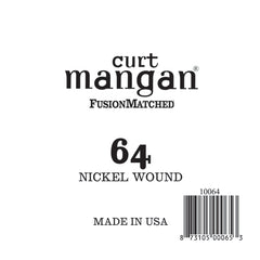 Curt Mangan 64 Nickel Wound Ball End Single String - Guitar Gear Pro