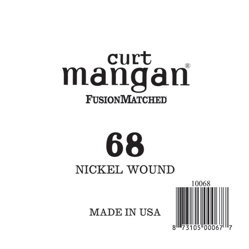 Curt Mangan 68 Nickel Wound Ball End Single String - Guitar Gear Pro