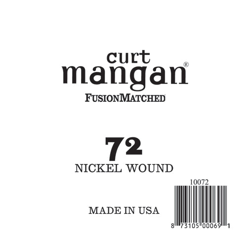 Curt Mangan 72 Nickel Wound Ball End Single String - Guitar Gear Pro