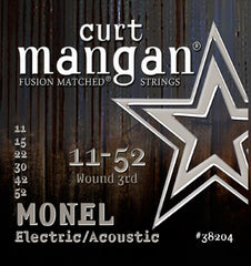 Curt Mangan 11-52 Monel Electric /Acoustic Guitar Strings - Guitar Gear Pro