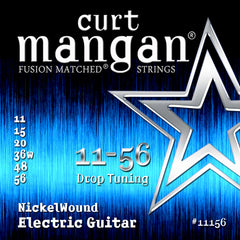 Curt Mangan 11-56 Nickel Wound (Drop Tuning) Electric Guitar Strings - Guitar Gear Pro