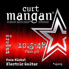 Curt Mangan 10.5-48 Pure Nickel Set Electric Guitar Strings - Guitar Gear Pro