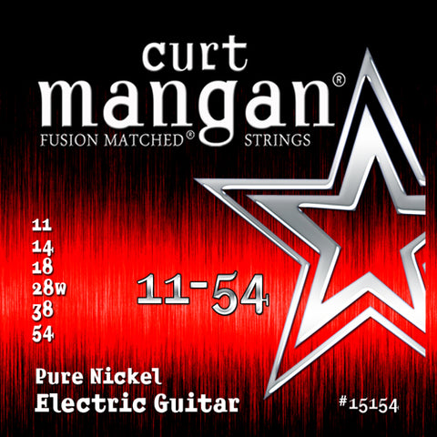 Curt Mangan 11-54 Pure Nickel Electric Guitar Strings - Guitar Gear Pro