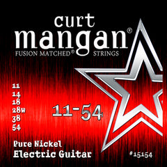Curt Mangan 11-54 Pure Nickel Electric Guitar Strings - Guitar Gear Pro