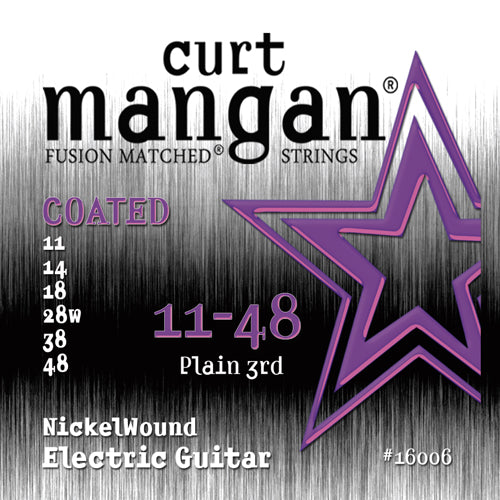 Curt Mangan 11-48 Nickel Wound COATED Electric Guitar Strings - Guitar Gear Pro