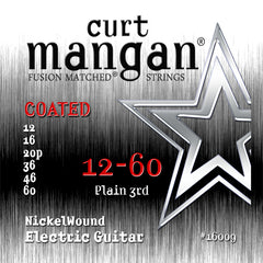 Curt Mangan 12-60 Nickel Wound COATED Drop Tuning Electric Guitar Strings - Guitar Gear Pro
