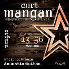 Curt Mangan 13-56 PhosPhor Bronze Medium Acoustic Guitar Strings - Guitar Gear Pro