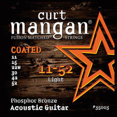Curt Mangan 11-52 Phosphor Light Coated Acoustic Guitar Strings - Guitar Gear Pro