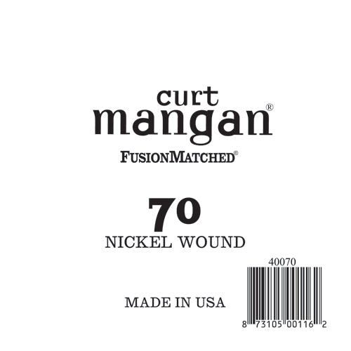 Curt Mangan 70 Nickel Wound Bass Single Bass Guitar String - Guitar Gear Pro