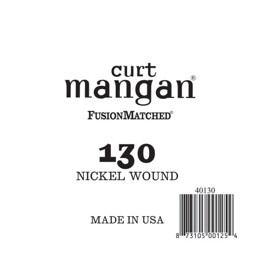 Curt Mangan 130 Nickel Wound Bass Single String - Guitar Gear Pro