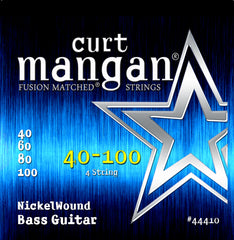 Curt Mangan 40-100 Nickel Wound Bass Guitar Strings - Guitar Gear Pro