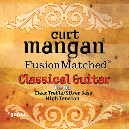Curt Mangan High Tension Classical (Clear/Silver) Classical Guitar Strings - Guitar Gear Pro