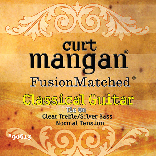 Curt Mangan Normal Tension Classical (Clear/Silver) Classical Guitar Strings - Guitar Gear Pro