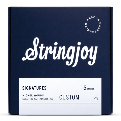 Stringjoy Signatures | Custom 6 String Nickel Wound Electric Guitar Strings 17-64 Gauge ariel posen guitar gear pro