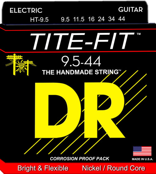 DR Tite-Fit Electric Guitar Strings 9.5-44 - Dynamic Music Distribution