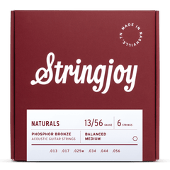 Stringjoy Naturals | Medium Gauge 13-56 Phosphor Bronze Acoustic Guitar Strings - 1