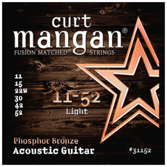 Curt Mangan 11-52 Phosphor Bronze Acoustic Guitar Strings - Guitar Gear Pro