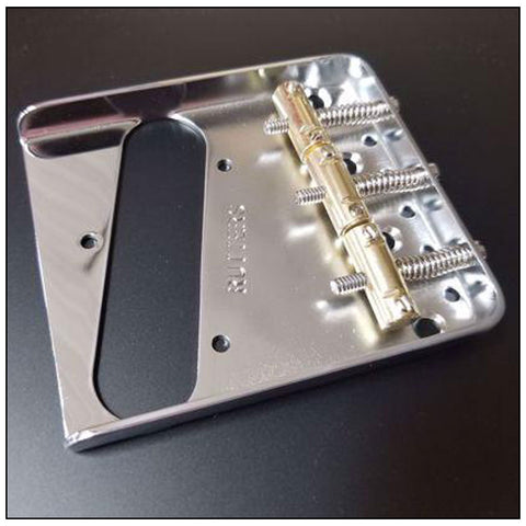 Rutters Vintage Stamped Bridge - Nickel Plate - Guitar Gear Pro