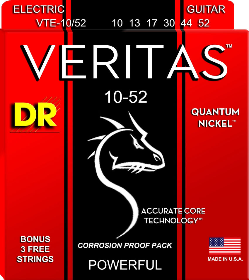 DR Veritas Electric Guitar Strings 10-52 | Guitar Gear Pro