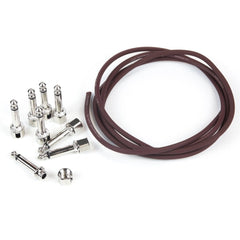 evidence audio sis & monorail kit - 8 plugs / 5ft cable - burgundy- guitar gear pro